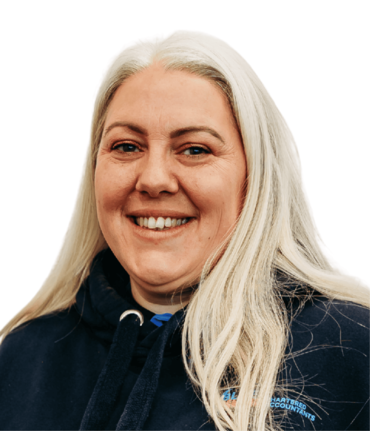 A photo of Shelley Woodbury, an accountant at Blue Penguin
